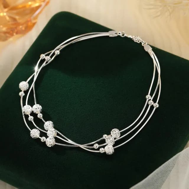 【紐約精品】現貨+預購 925純銀腳鍊手鍊腳鏈腳踝鏈足鏈腳飾手鏈情人節禮物(復古圓珠多層女飾品2色a1kk32)