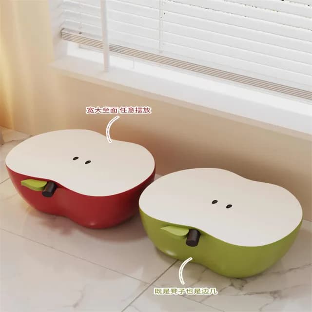 【超微米】可愛創意換鞋凳 入戶門口家用凳子 客廳矮凳 沙發邊幾 落地擺件 喬遷新居禮物(創意換鞋凳)