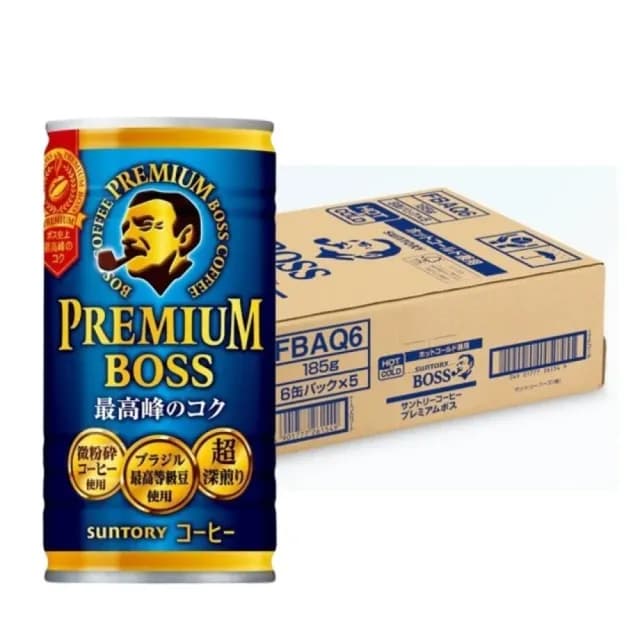 【BOSS】日本SUNTORY三多利 BOSS咖啡-最高峰咖啡-深焙 185mlx30入 精品級咖啡/日本原裝進口