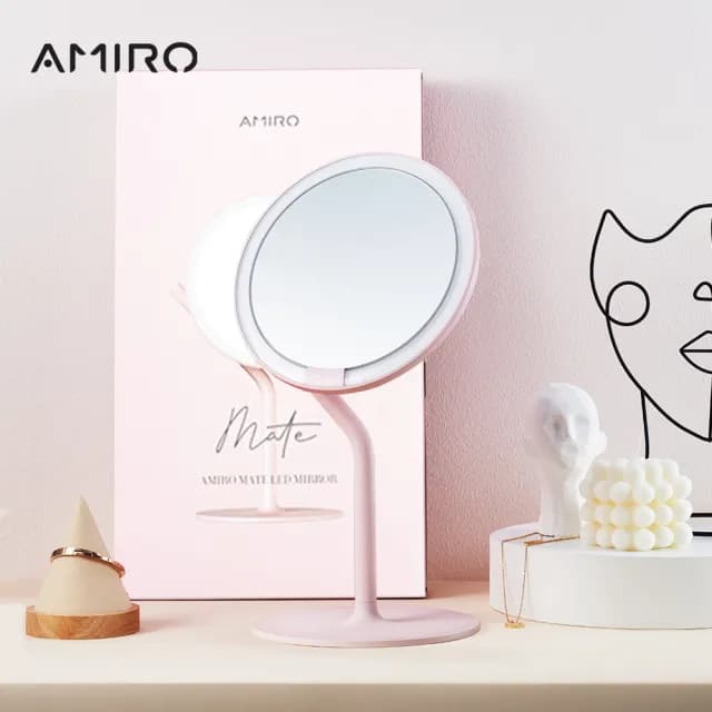 【AMIRO】Mate S 系列LED高清日光化妝鏡(美妝鏡 彩妝鏡 情人節禮物 新年禮物 尾牙)