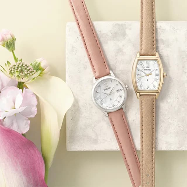 【SEIKO 精工】LUKIA 限量花藝鑽石 鈦 太陽能電波女錶 附贈皮革錶帶 手錶 送禮 推薦(SSQW074J/1B32-0BA0G)