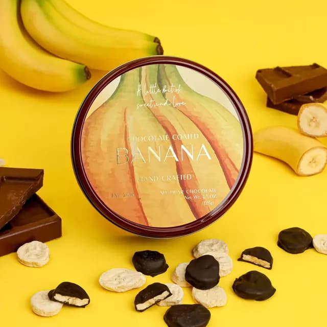 【My Dear Strawberries】頂級黑可可香蕉巧克力 10入獨立袋裝(香蕉巧克力/精緻小禮/頂級甜點/伴手禮推薦)