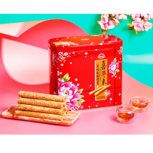 【喜年來】原味蛋捲禮盒512g(64gx8包)  (TQF微笑標章)