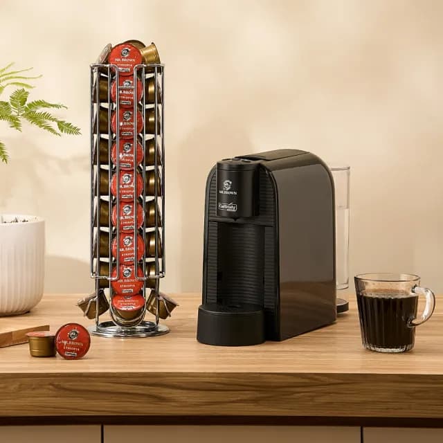 【MR.BROWN 伯朗】膠囊咖啡機 S36 黑