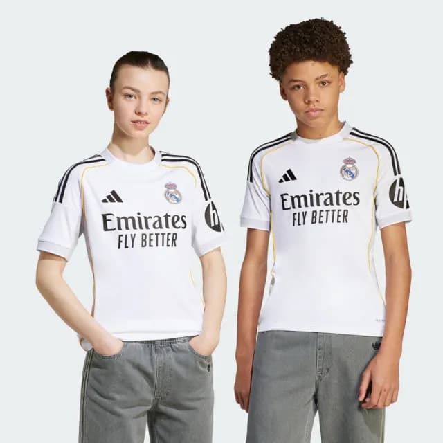 【adidas 愛迪達】皇家馬德里 主場球衣 T恤 足球 童裝 JN8887