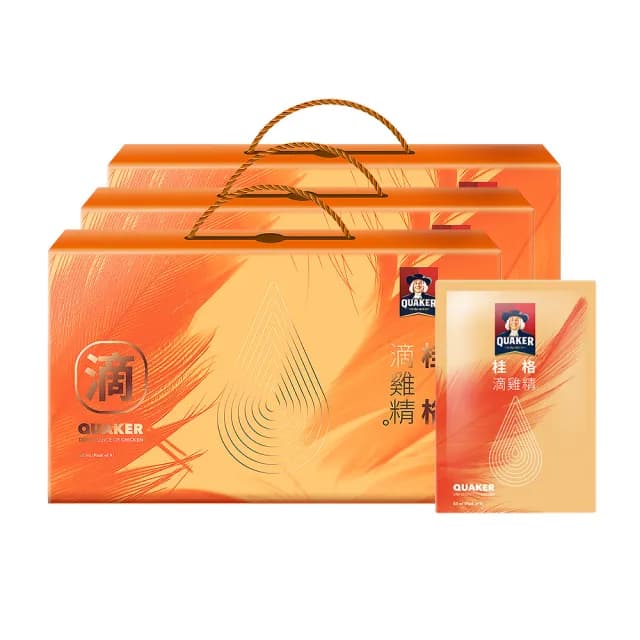 【QUAKER 桂格】滴雞精52ml×9包×2盒+送1盒 共3盒(共27入 送禮推薦)