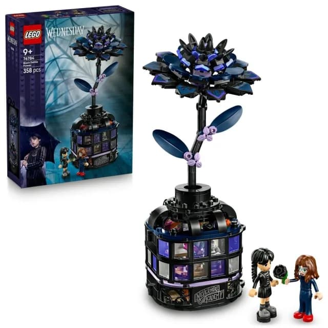 【LEGO 樂高】星期三系列 76784 黑色大理花(阿達 禮物 居家擺設 積木)