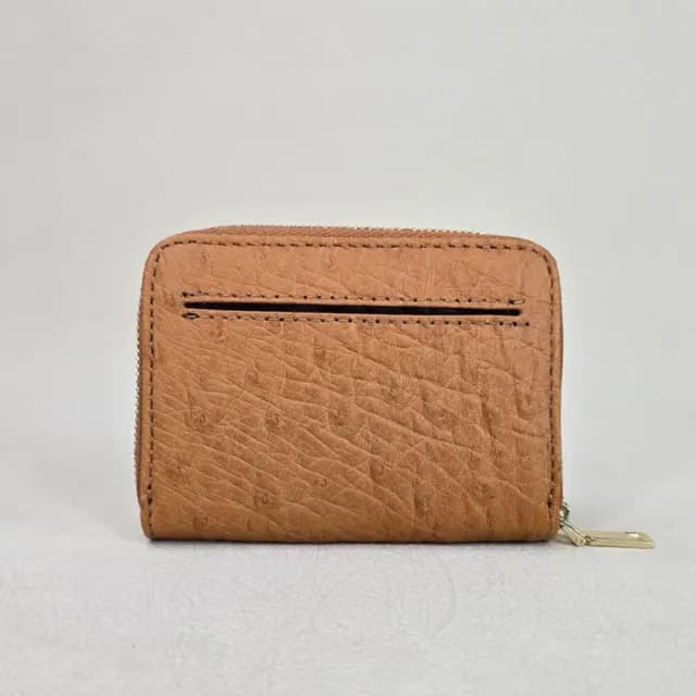 【M2nd】珍稀鴕鳥皮便攜零錢包(T05A)