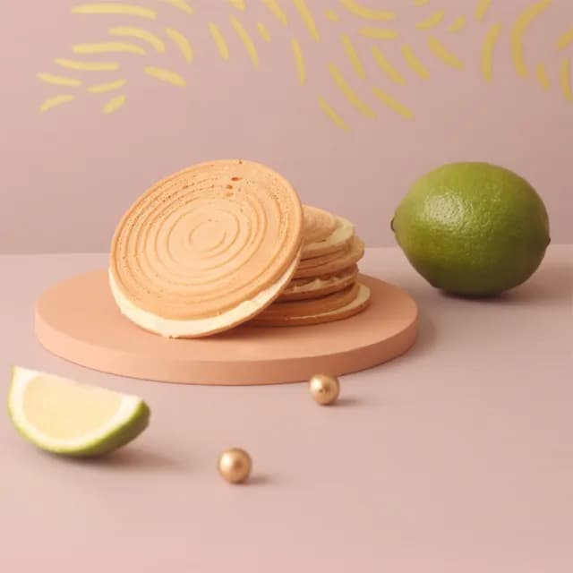 【金格食品】中秋限定沐月禮盒B款5入組(桃山月餅/芋頭麻糬燒/布列塔尼酥餅)