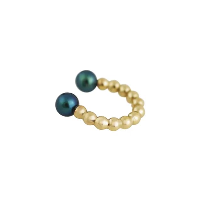【Olivia Yao Jewellery】Poloris  微笑黑珍珠耳釦