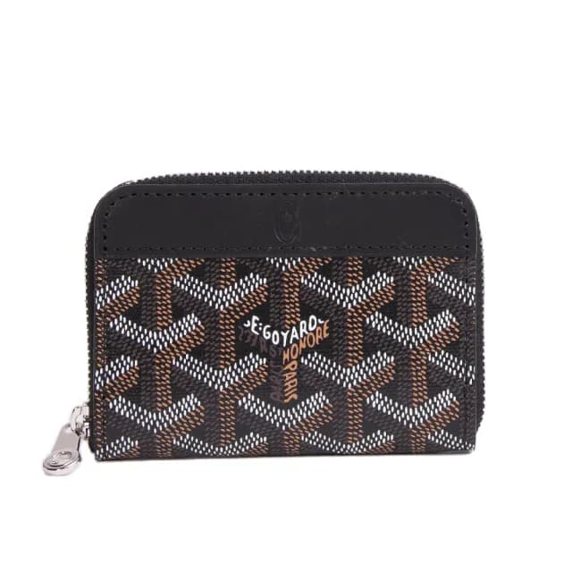 【GOYARD 高雅德】MATIGNON MINI防水帆布Y字拉鍊零錢包(多色任選)