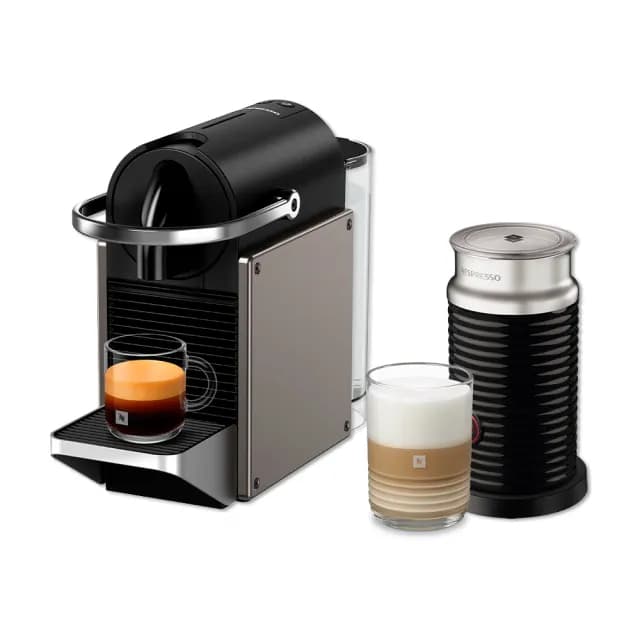 【Nespresso】膠囊咖啡機 Pixie 奶泡機組合_多色任選(瑞士頂級咖啡品牌/送禮/入厝/義式)