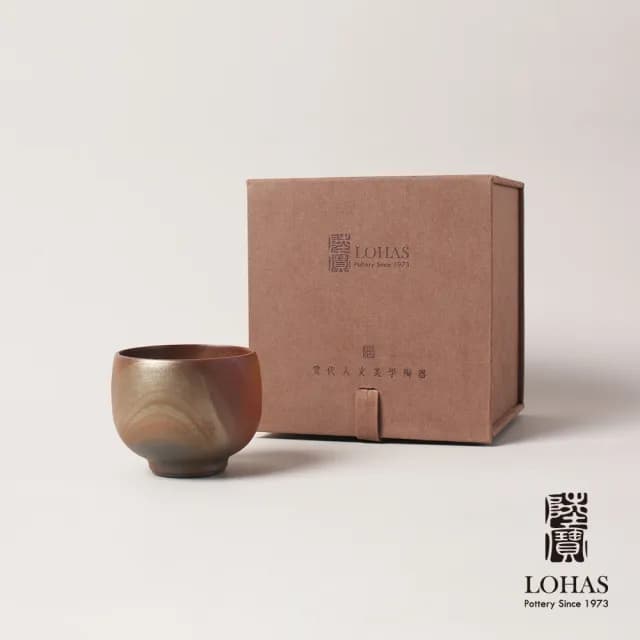 【LohasPottery 陸寶】大漠金沙-明月杯(70ML 原礦陶 茶具茶杯 主人杯 附雅緻收納布袋)