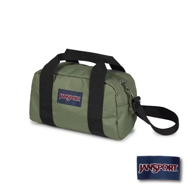 【JANSPORT】情人節禮物 WEEKENDER MINI DUFFEL 校園系列手提斜背兩用迷你包(軍綠色)