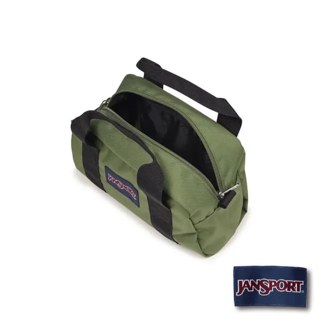 【JANSPORT】情人節禮物 WEEKENDER MINI DUFFEL 校園系列手提斜背兩用迷你包(軍綠色)