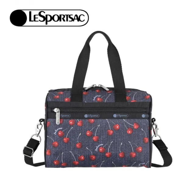 【Lesportsac】小型日常 手提肩背兩用包 送禮 禮物 女包 男包 情人節禮物(夏日櫻桃)