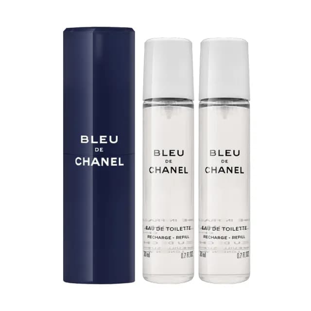 【CHANEL 香奈兒】BLEU藍色男性隨身淡香水 20ml*3(國際航空版)