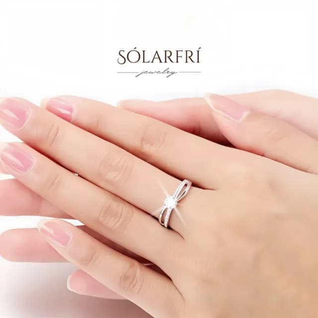 【SOLARFRi】輕奢閃耀戒指｜可調整戒圍大小禮盒包裝(生日情人女友母親老婆求婚禮物)