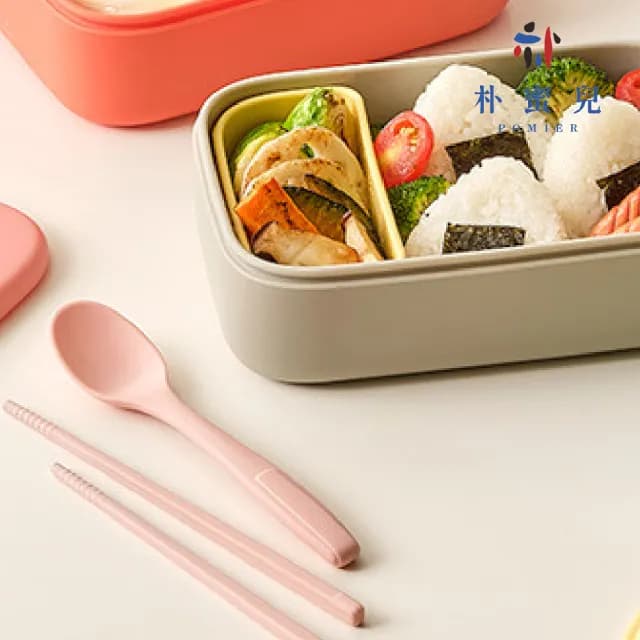 【朴蜜兒】鉑金矽膠外出餐具組S(鉑金矽膠湯匙筷子 含外盒)