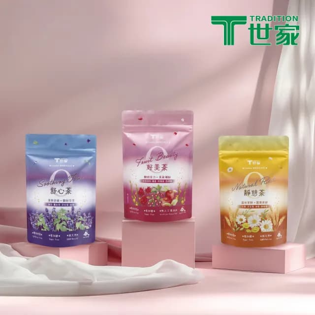【T 世家】漫野時光 無咖啡因茶系列 4gx12包/袋(舒心茶/靜憩茶/好美茶)