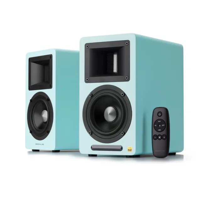 【AIRPULSE】A80 主動式揚聲器淺藍(#音響 #主動喇叭 #桌上喇叭 #2.0聲道 #藍牙喇叭 #喇叭 #音箱)