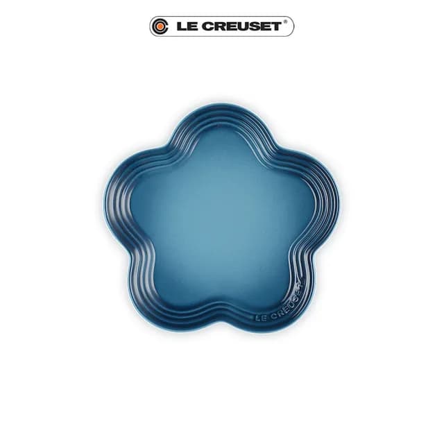 【Le Creuset】瓷器花型盤 19 cm(藍鈴紫/無花果/水手藍/海洋之花 4色選1)