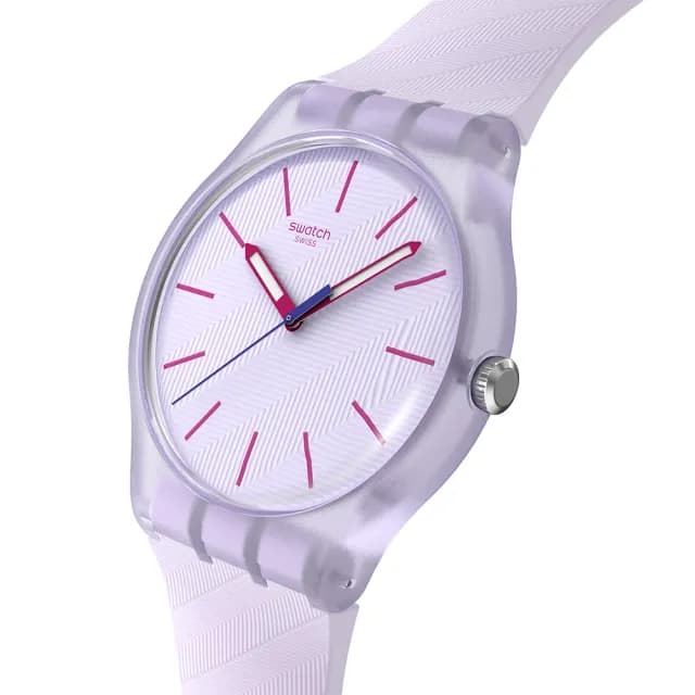 【SWATCH】LAVENDAZE 經典手錶/男錶/女錶/瑞士製造 SO29V101(41mm)