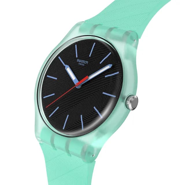 【SWATCH】HINT OF MINT 經典手錶/男錶/女錶/瑞士製造 SO29L103(41mm)