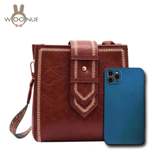 【WOONUE】專櫃高質感多功能簡約輕旅休閒手提側肩包斜背包(情人女友老婆聖誕女兒母親生日節禮物)