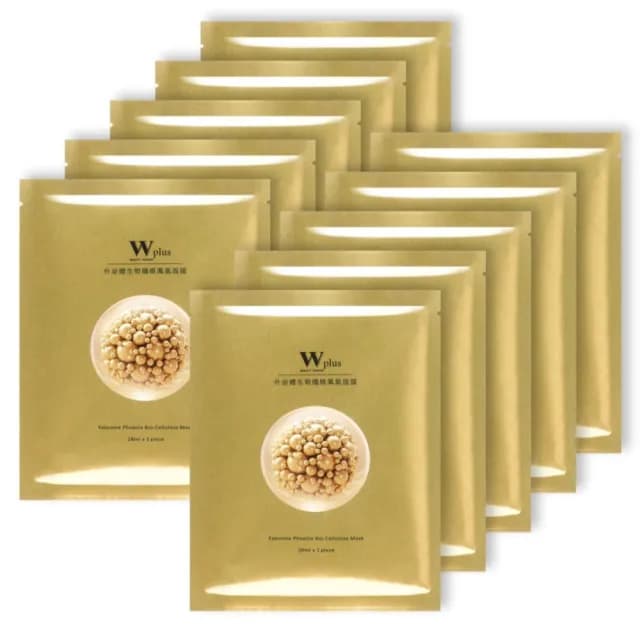 【W 修護保養】W Plus 外泌體生物纖維鳳凰面膜 x10(新品 頂奢外泌體 水光潤亮)