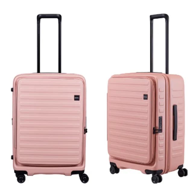 【LOJEL】升級版 CUBO 26吋 前開式擴充拉鍊拉桿箱(行李箱 旅行箱)