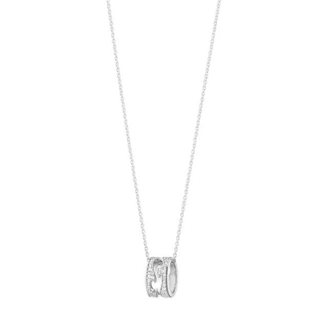 【Georg Jensen 官方旗艦店】FUSION 項鍊(18K白金 鑽石)