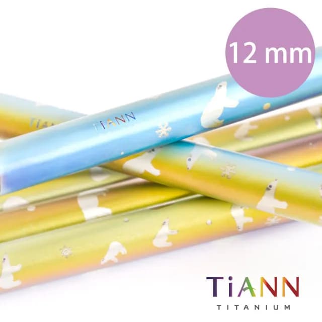 【TiANN 鈦安餐具】北極熊愛地球 純鈦吸管 單支(12mm)