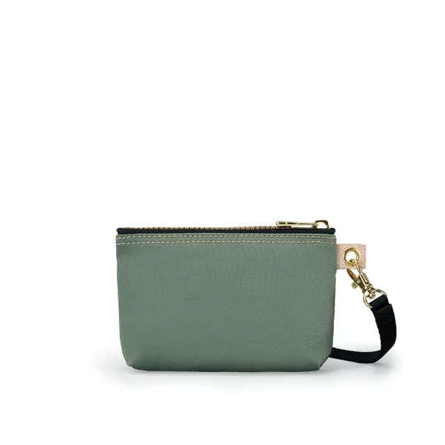 【satana】雙11限定★Soldier 實用拉鍊化妝包/零錢包(抹茶拿鐵)
