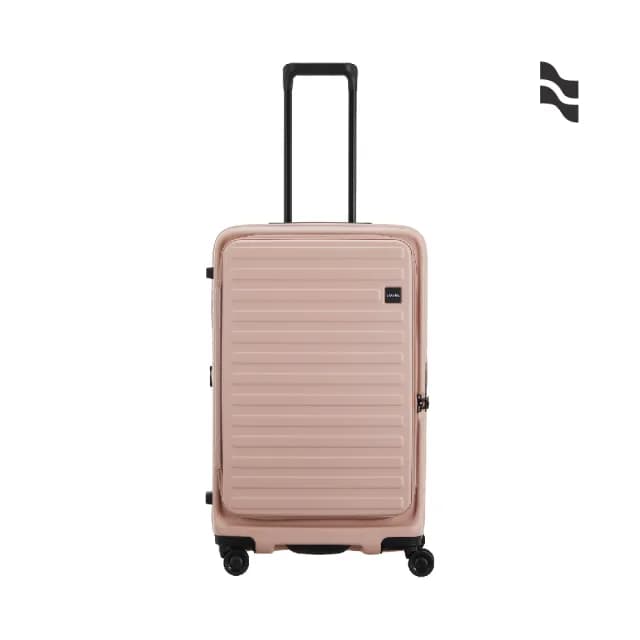 【LOJEL】速達 升級版 CUBO FIT 28吋 前開式擴充拉鍊拉桿箱(行李箱 旅行箱 胖胖箱)