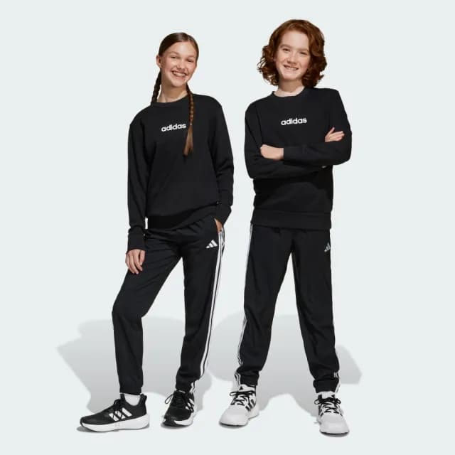 【adidas 愛迪達】ESSENTIALS CLIMACOOL 運動長褲 吸濕排汗 童裝 JD6500