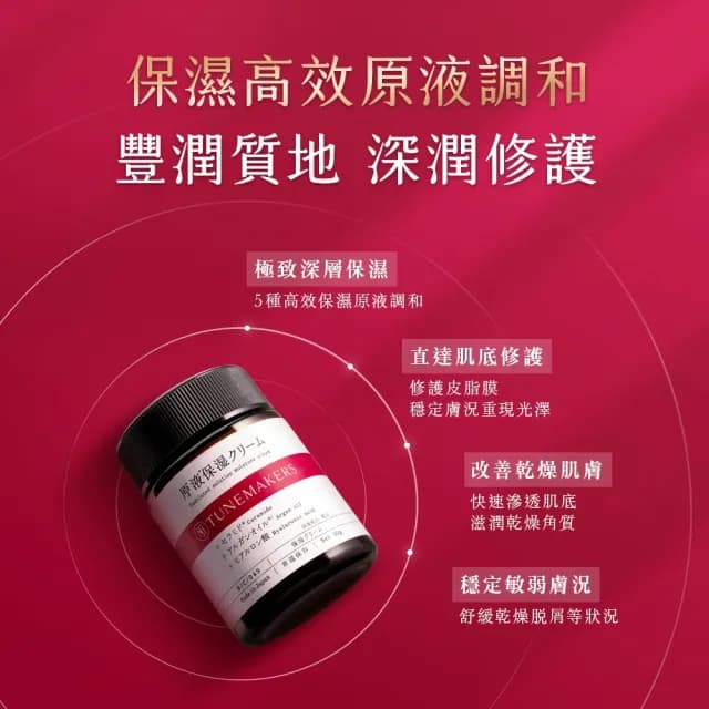 【TUNEMAKERS 渡美】買一送一★原液保濕乳霜50g(乳液/乳霜/臉部保養)