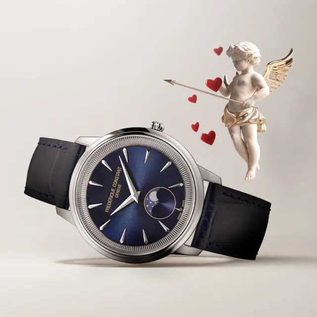 【CONSTANT 康斯登】Classics Moneta Moonphase 月相石英手錶 中性錶 禮物 送禮 推薦(FC-206N3S6)