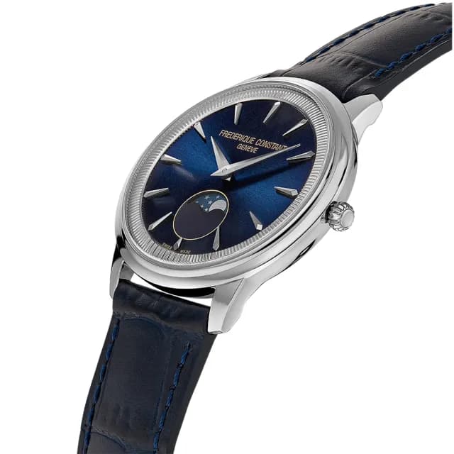 【CONSTANT 康斯登】Classics Moneta Moonphase 月相石英手錶 中性錶 禮物 送禮 推薦(FC-206N3S6)