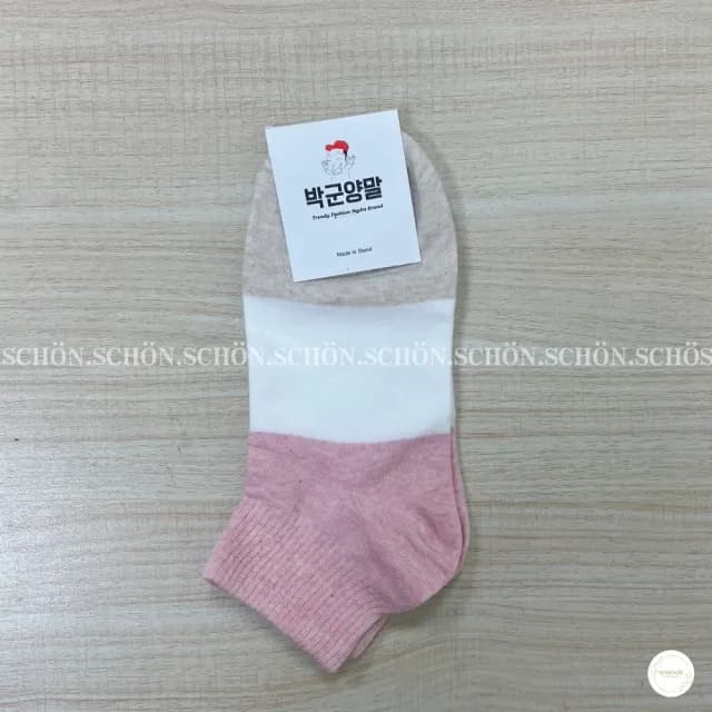 【SCHON】韓國短襪-三色(韓國襪子 韓國襪 可愛襪子 多色 三色襪 彩色襪子 襪子 交換禮物)