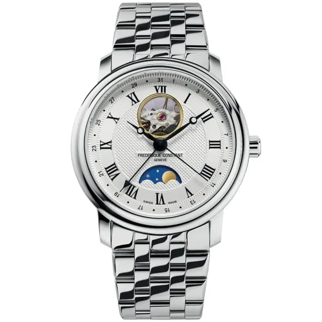 【CONSTANT 康斯登】Classics Heartbeat 開芯月相機械錶 禮物 送禮 推薦(FC-335MC4P6B2)