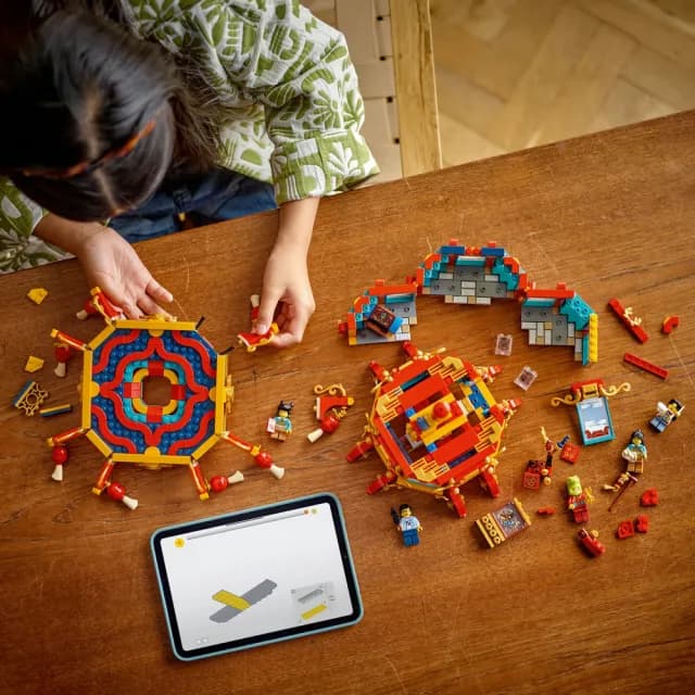 【LEGO 樂高】節慶系列 80116 福來運轉燈(新年賀禮 蛇年禮物 送禮)