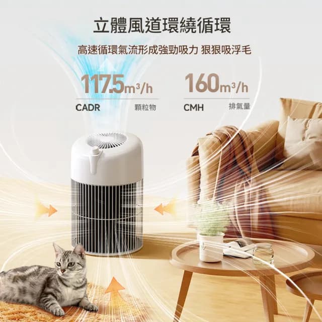 【IPSKY】多功能寵物空氣清淨機(吸浮毛除過敏原 UV殺菌負離子空氣淨化 寵物清淨機 寵物吸毛機 空氣濾淨器)