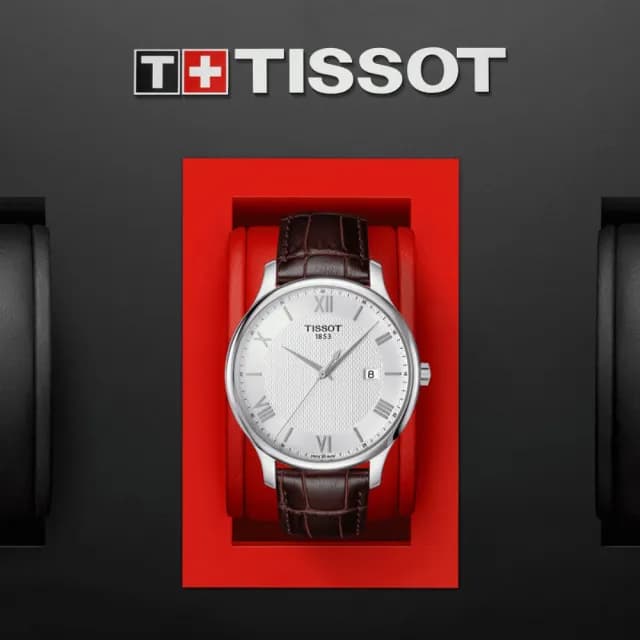 【TISSOT 天梭】TRADITION 經典時尚石英腕錶 雙11 特惠 推薦(T0636101603800)