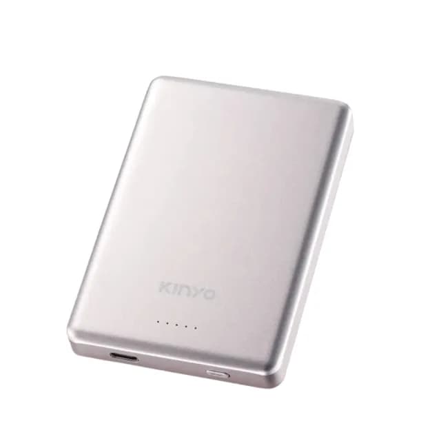 【KINYO】超薄磁吸行動電源 10000mAh 15W KPB-2655(具Wh標示/磁吸Apple Watch/)