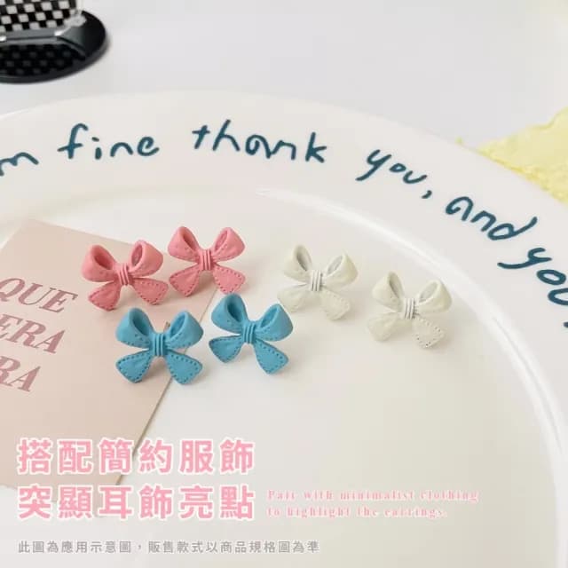 【韓系單品】S925銀針式復古立體甜美蝴蝶結耳環(耳針 耳釘 耳飾 穿搭配件 飾品 復古 洋裝)