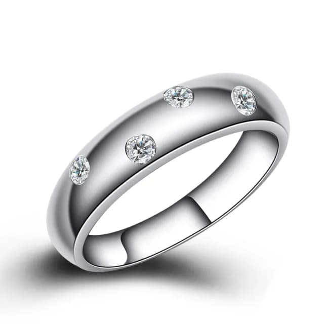 【WINGS】八心八箭純銀戒指《誓約》｜閃耀擬真鑽・甜蜜情人・寬版(送禮 男生禮物 禮盒 情人 七夕 生日)