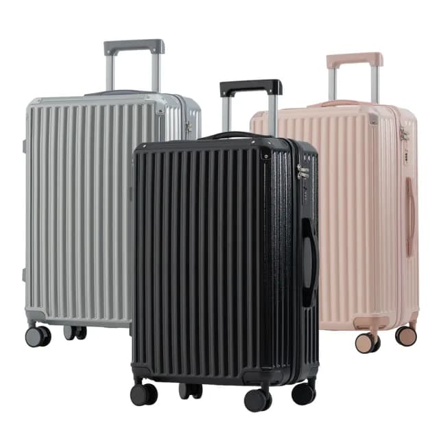 全新福利品  26/27/28吋  絕美心動ABS拉鍊硬殼箱/行李箱(5色任選 均一價)