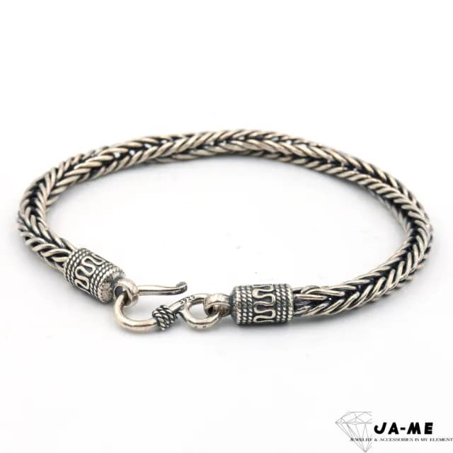 【xmono】千足銀復古龍骨鏈男士手鍊(雙11/禮物/現貨)