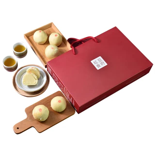 【紅豆食府】經典8入手提禮盒×12盒_綠豆椪_麻糬芋頭酥_起司蛋黃酥(伴手禮/送禮/中秋/糕餅/月餅/團圓)